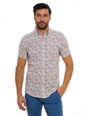 Robert Graham Beach Bound Short Sleeve Button Down Shirt Multi | 062857-SGL