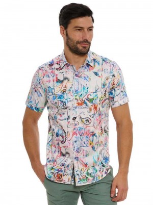 Robert Graham Belize Short Sleeve Button Down Shirt Multi | 547293-SCJ