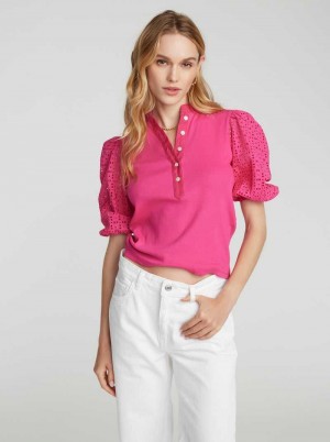 Robert Graham Brinley Shirt Magenta | 098625-QES