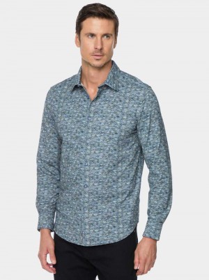 Robert Graham Clarendon Long Sleeve Button Down Shirt Grau | 568041-LMP
