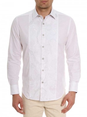 Robert Graham Clarion Long Sleeve Button Down Shirt Weiß | 974301-BDE