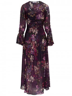Robert Graham Diana Dress Aubergine | 874302-XGP