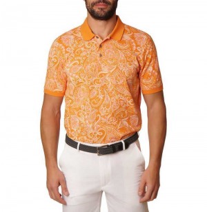 Robert Graham Dozer Polo Orange | 930417-HCB