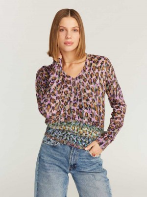 Robert Graham Evelyn Long Sleeve Sweater Multi | 078964-VZL