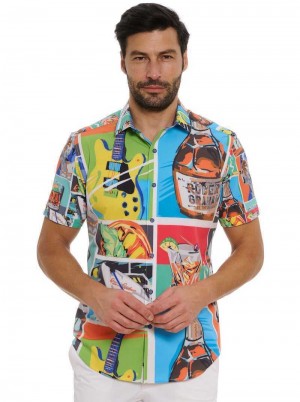 Robert Graham Fiesta De Verano Short Sleeve Button Down Shirt Multi | 157230-TNP