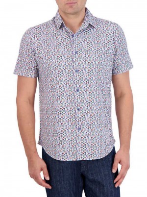 Robert Graham Flamenco Motion Short Sleeve Knit Shirt Multi | 914258-NLS
