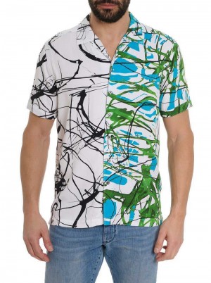 Robert Graham Garson Short Sleeve Button Down Shirt Multi | 940518-DFL