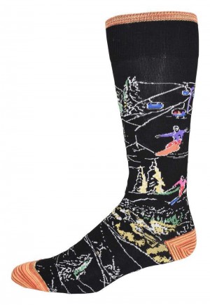 Robert Graham Gondola Sock Schwarz | 583612-WKR