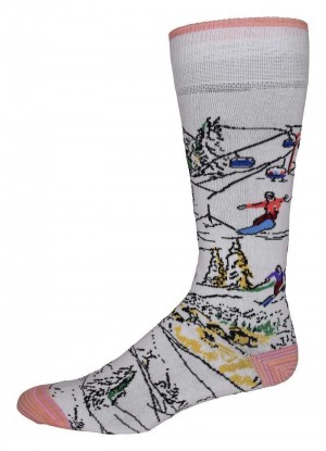 Robert Graham Gondola Sock Weiß | 629410-ZMO