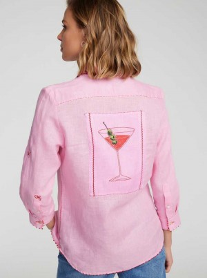 Robert Graham Hadley Shirt Rosa | 019376-IUH