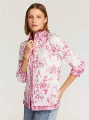 Robert Graham Hadley Shirt Rosa | 968240-UDT
