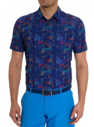 Robert Graham Happiest Hour Polo Navy | 714230-ELB