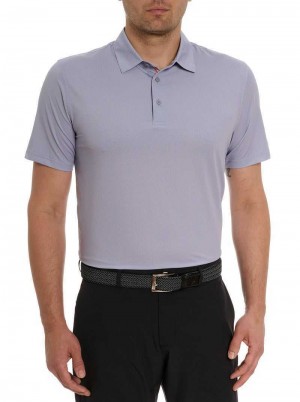 Robert Graham Hyde Performance Polo Grau | 147839-AJE