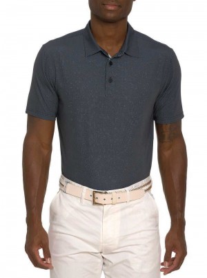 Robert Graham Hyde Performance Polo Schwarz | 582901-TAO