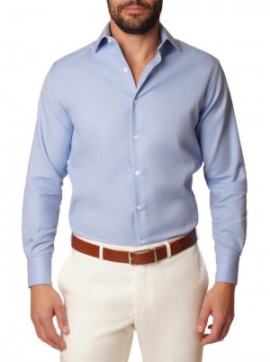 Robert Graham Kane Dress Shirt Hellblau | 654291-VIE