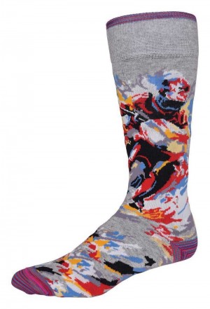 Robert Graham Knightsbridge Sock Grau | 574302-FRU