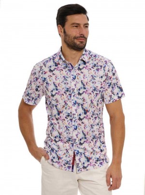 Robert Graham Le Pelosa Short Sleeve Knit Shirt Multi | 615047-WGX