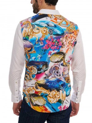 Robert Graham Limited Edition Behind The Wheel Long Sleeve Button Down Shirt Classic | 536712-TOI