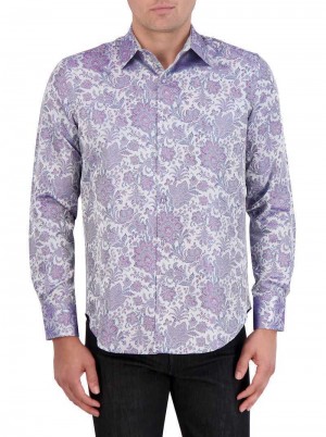 Robert Graham Limited Edition Portiere Long Sleeve Button Down Shirt Classic | 249187-JRN