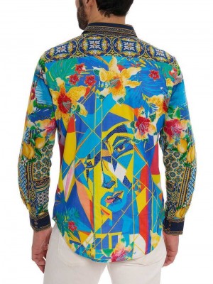 Robert Graham Limited Edition Toast The Coast Long Sleeve Button Down Shirt Multi | 972834-OFU