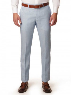 Robert Graham Linen Dress Pant Hellblau | 308945-EVO