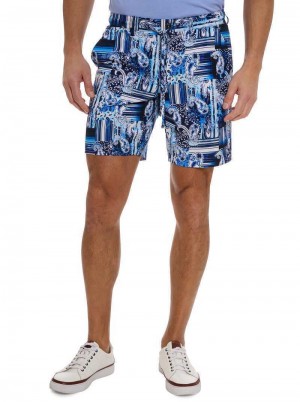 Robert Graham Makua Shorts Blau | 526083-NFS