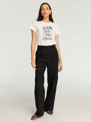 Robert Graham Martini Tower T-shirt Weiß | 027498-UNJ