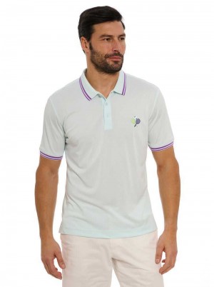Robert Graham Match Point Polo Mintfarben | 065823-OXM