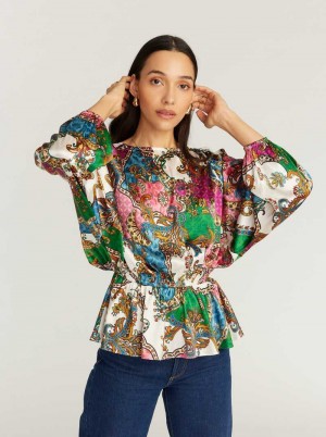 Robert Graham Mazie Long Sleeve Woven Shirt Multi | 630247-FYA