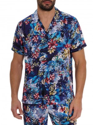 Robert Graham Merrick Short Sleeve Button Down Shirt Multi | 369027-RQM