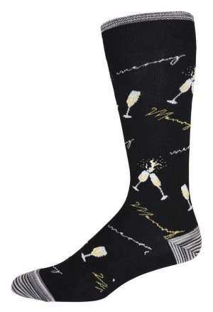 Robert Graham Merry & Cheers Sock Schwarz | 435289-EVN