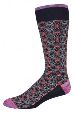 Robert Graham Midland Sock Navy | 938715-FXI
