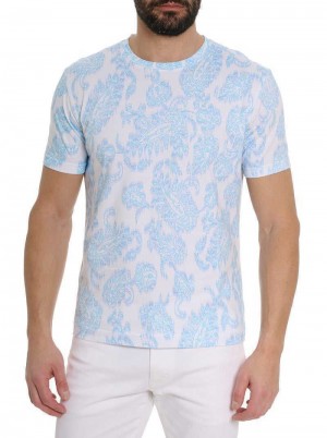 Robert Graham Naxos T-shirt Weiß | 802435-WEP