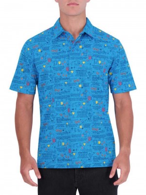 Robert Graham Negroni Polo Hellblau | 962538-CMY