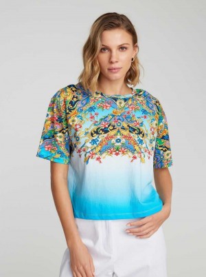 Robert Graham Ombre Wallpaper T-shirt Multi | 913872-ZDI