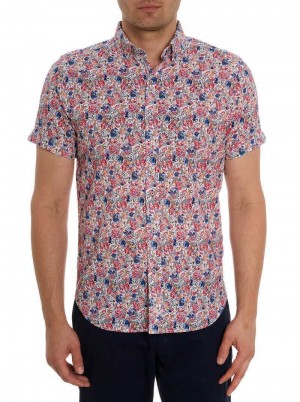 Robert Graham Padar Short Sleeve Button Down Shirt Multi | 541762-DRV