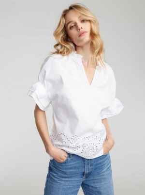 Robert Graham Paige Shirt Weiß | 498175-IKM