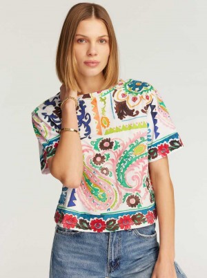 Robert Graham Paisley Hearts T-shirt Multi | 123794-TIZ