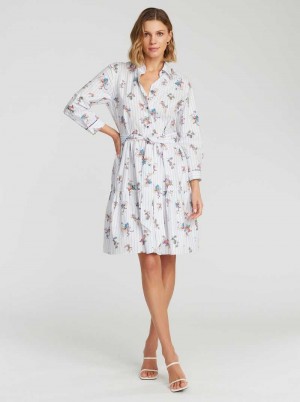 Robert Graham Paloma Dress Weiß | 541679-JVP