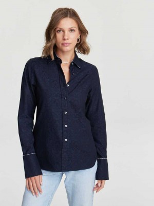 Robert Graham Priscilla Shirt Schwarz | 914853-NFP