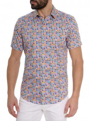 Robert Graham Prosser Short Sleeve Button Down Shirt Multi | 412805-LRN