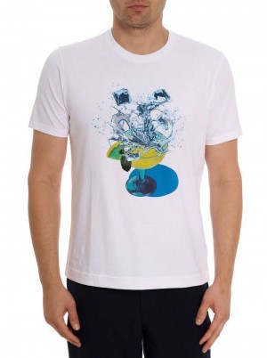 Robert Graham Reggie Graphic T-shirt Multi | 563029-KQS