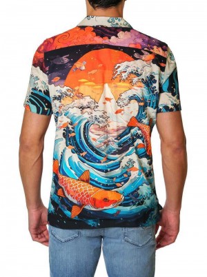 Robert Graham Ride The Wave Short Sleeve Button Down Shirt Multi | 769328-IYP