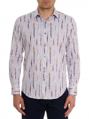 Robert Graham Shipping Lines Long Sleeve Button Down Shirt Multi | 520781-EHN