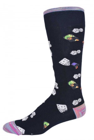 Robert Graham Shuffle N Shake Sock Navy | 481970-ZYW