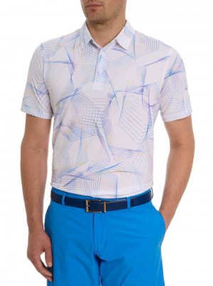 Robert Graham Sidecar Polo Weiß | 173298-LSD