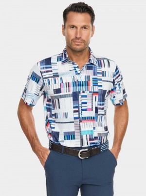 Robert Graham Siro Short Sleeve Knit Polo Multi | 430769-FMY