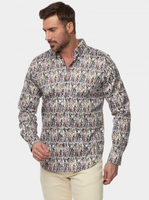 Robert Graham Skeletal Stroll Long Sleeve Button Down Shirt Multi | 805132-SXI