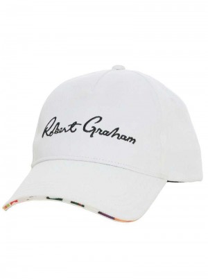 Robert Graham Splash Baseball Hat Weiß | 580427-DEB