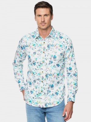 Robert Graham Sumter Long Sleeve Button Down Shirt Multi | 618470-DXL